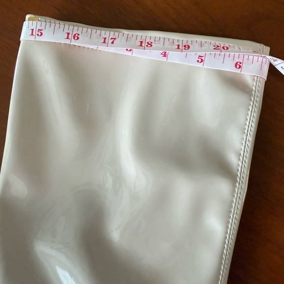 New sun gurg Women's Bone Patent Knee High Stiletto Heel Boots, Size 10 - Picture 8 of 8